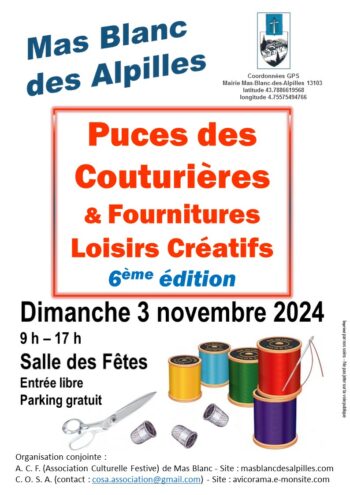 PUCES COUTURIÈRES ET FOURNITURES LOISIRS CRÉATIFS