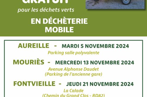 Broyage gratuit pour les déchets verts en déchèterie mobile