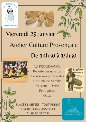 ATELIER CULTURE PROVENÇALE