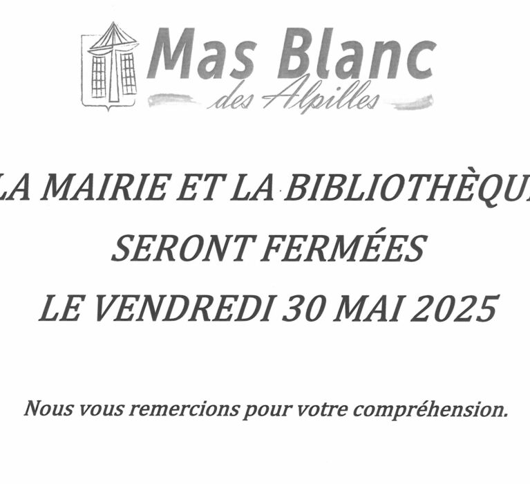 FERMETURE EXCEPTIONNELLE
