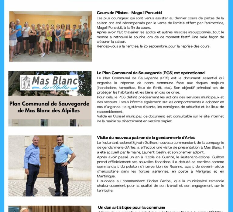 NEWSLETTER AOÛT 2025