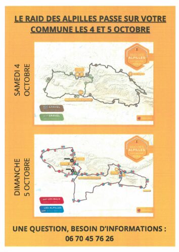 Le Raid des Alpilles sur votre commune les 4 et 5 octobre