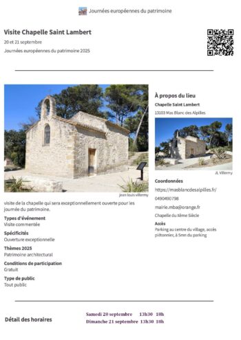 JOURNÉES EUROPÉENNES DU PATRIMOINE 2025