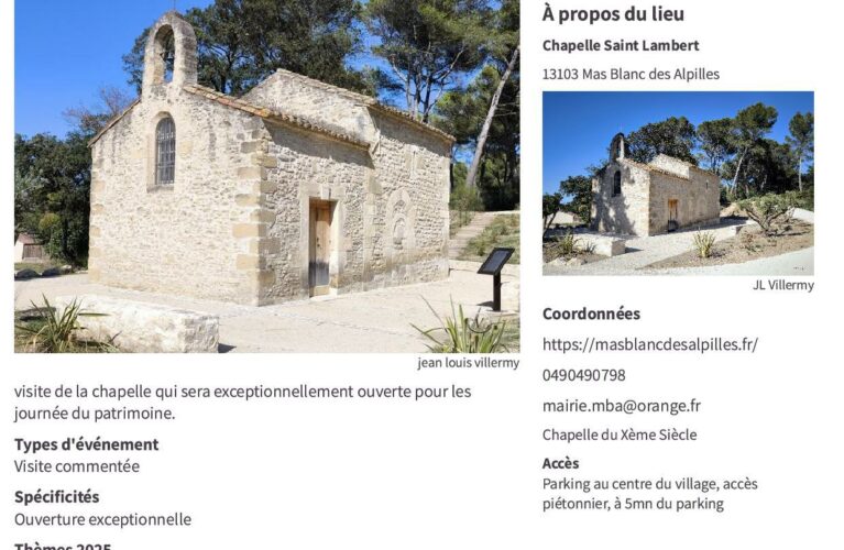 JOURNÉES EUROPÉENNES DU PATRIMOINE 2025