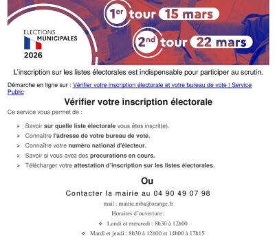 Élections municipales 2026