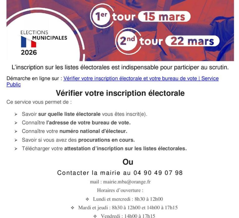 Élections municipales 2026