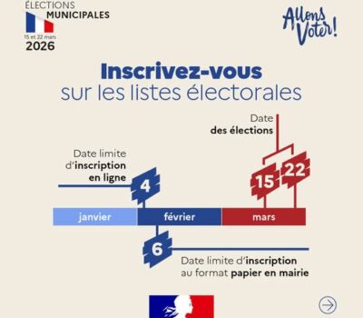 Élections municipales 2026 : pensez à vous inscrire sur les listes électorales !