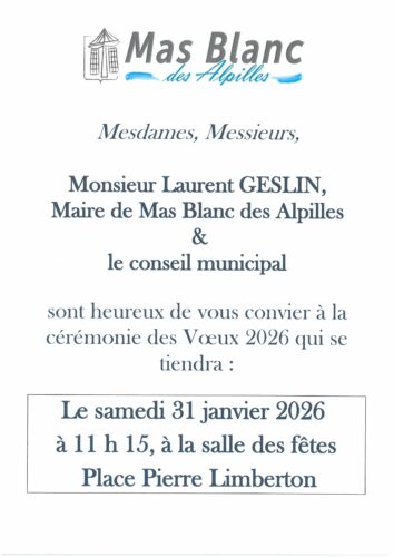 CEREMONIE DES VOEUX 2026