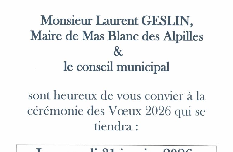 CEREMONIE DES VOEUX 2026