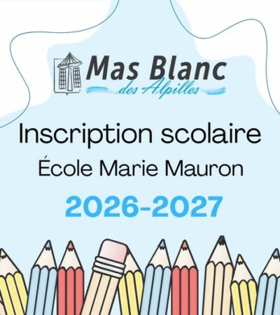 Inscription école pour la rentrée de septembre 2026 – à effectuer avant le 31 mars 2026