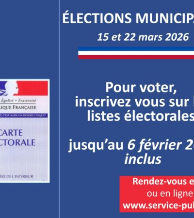 Élections municipales 15 et 22 mars 2026