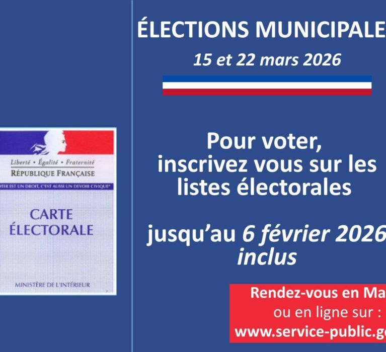 Élections municipales 15 et 22 mars 2026
