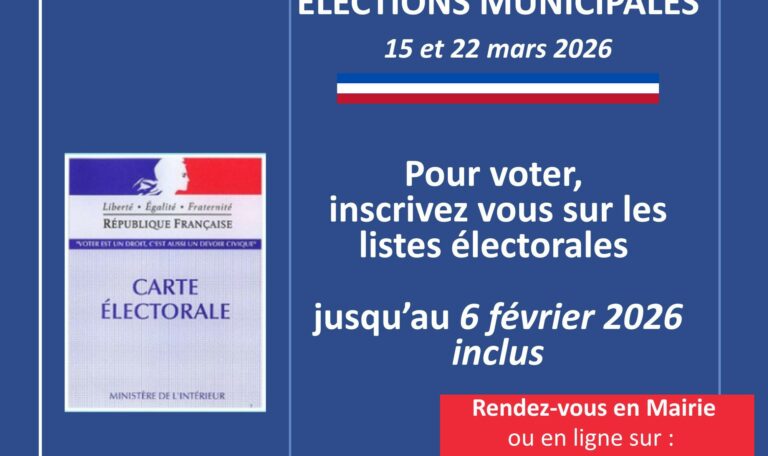 Élections municipales 15 et 22 mars 2026 – Mas Blanc