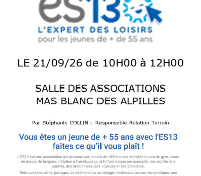 Inscriptions aux ateliers seniors