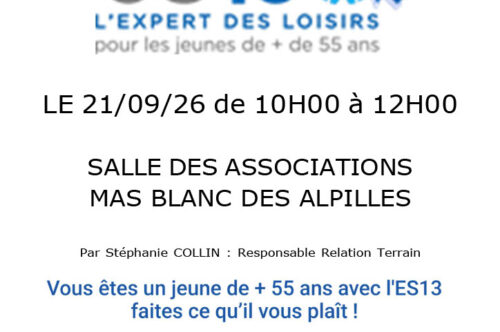 Inscriptions aux ateliers seniors