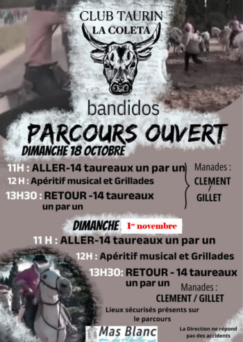 BANDIDO DU 25 OCTOBRE REPORTEE AU 1ER NOVEMBRE