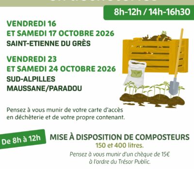 Distribution gratuite de compost en déchèteries